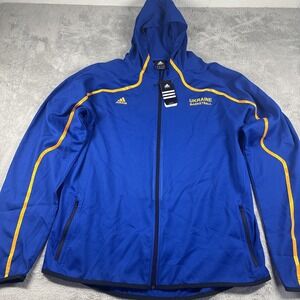 NWT Adidas Ukraine Basketball Training Hoodie Jacket - Sz 3XLT - Zip up P11403